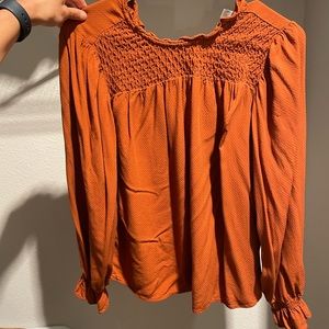 A New Day Blouse- Rust